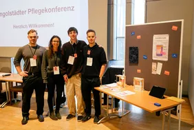 Young THI team, major social impact: the Kaiser Karl III care bed impressed at the Ingolstädter Pflegekonferenz (Photo: THI).