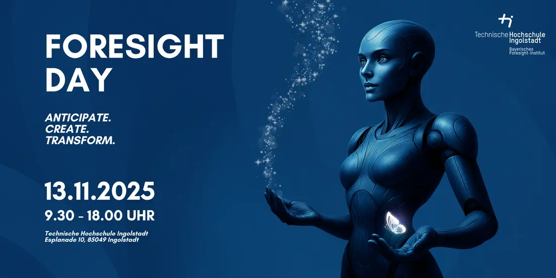 Plakat mit Informationen zum Foresight-Day am 13.11.2025