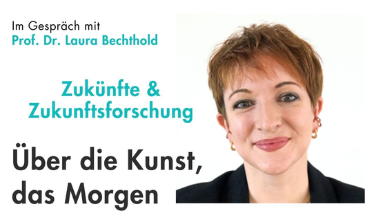 Zukunftsforscherin Laura Bechthold als Gesprächspartnerin in einem Podcast