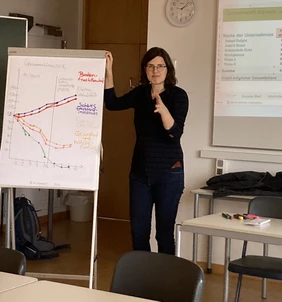 Professorin Julia Blasch referierte vor Schülerinnen und Schülern (Foto: THI).