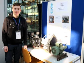 Lorenz Kopold developed a hydrogen-powered combustion engine (photo: THI).