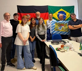 Delegation des sustainED-Projekts der Technischen Hochschule Ingolstadt (THI) bei ihrem Besuch an der Universidade Federal do Paraná (UFPR) in Brasilien (Foto: THI).